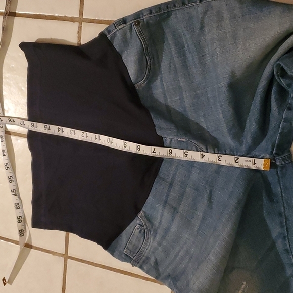 Liz Lange Maternity Jeans Womens Size S Jeggings Distressed Denim - Picture 12 of 12